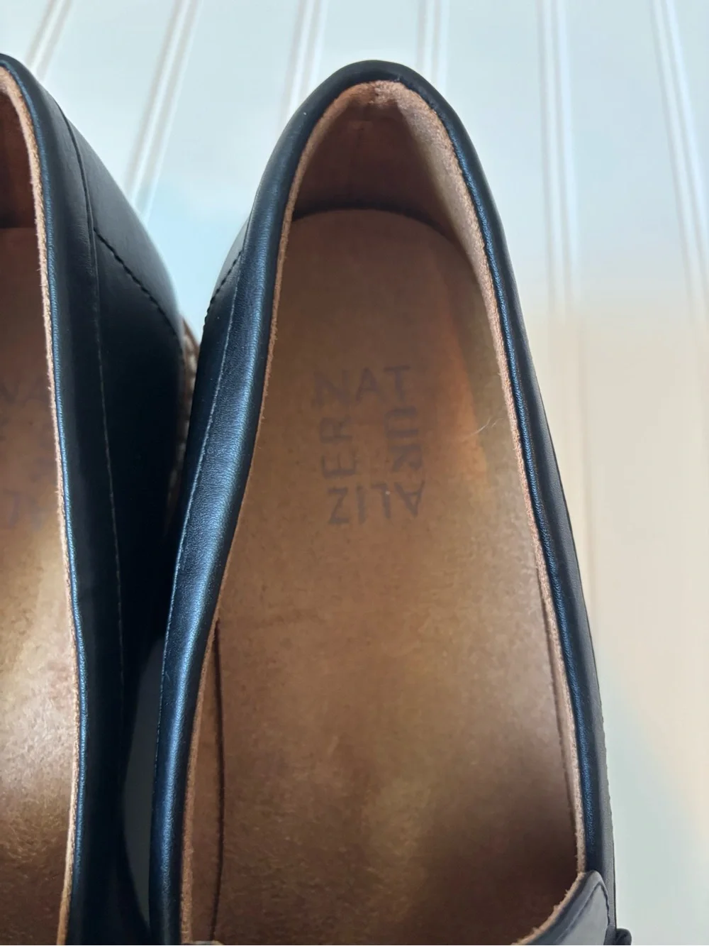 Naturalizer | Women's Corrine Platform Loafer Black Faux Leather Size 9.5 Office
